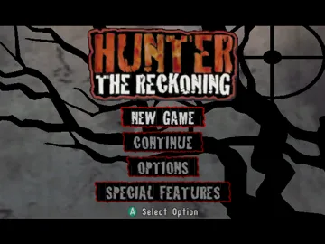 Hunter - The Reckoning screen shot title